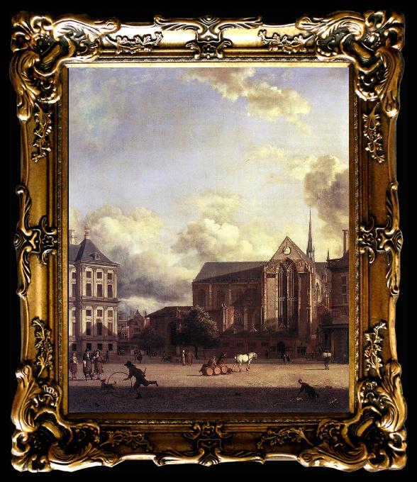 framed  HEYDEN, Jan van der Dam Square, Amsterdam, Ta017